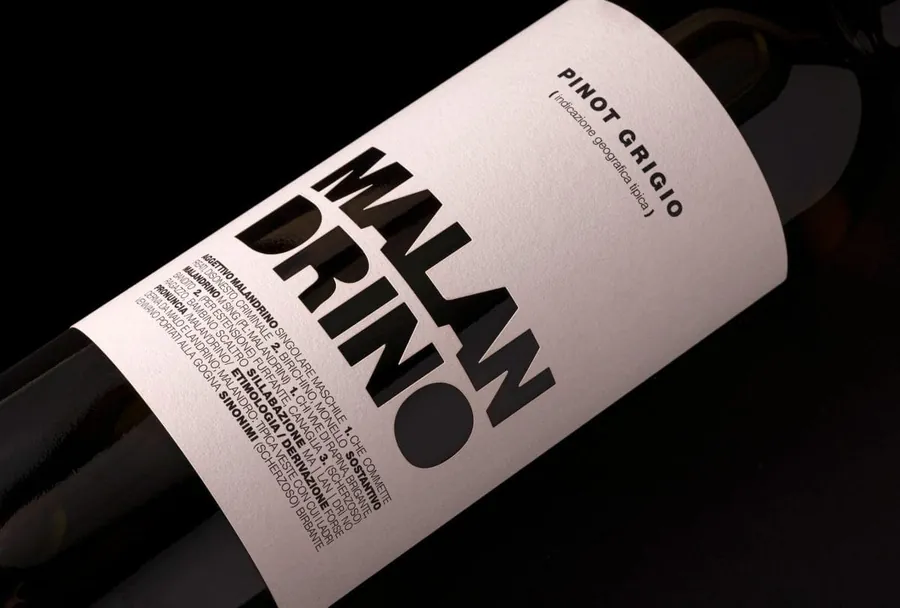 Etichetta Malandrino Pinot Grigio