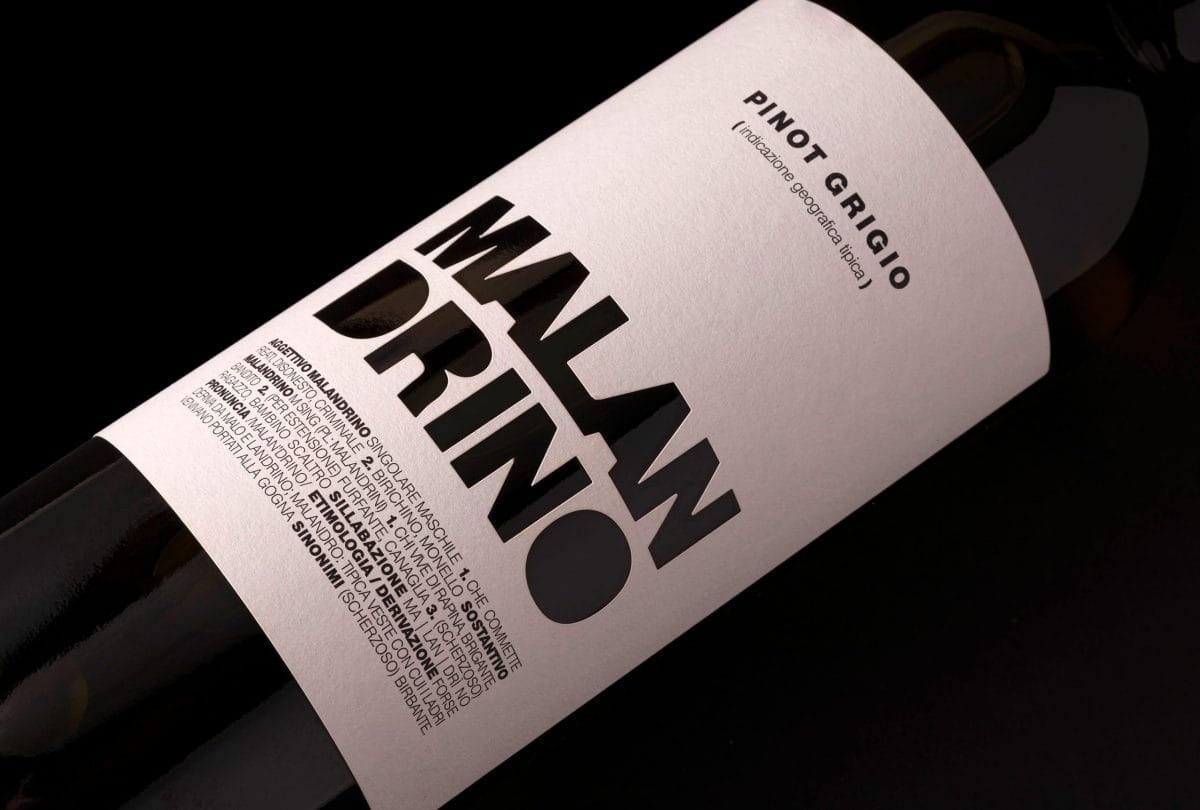 Etichetta Malandrino Pinot Grigio